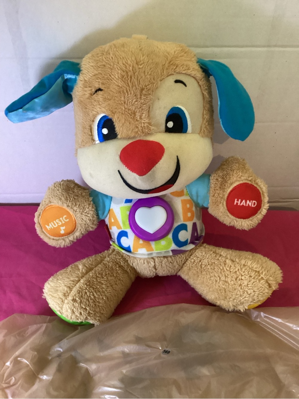 569-Fisher-Price Laugh & Learn Smart Stages First Words Interactive Plush Puppy